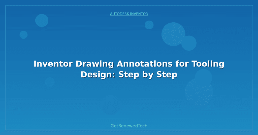 Inventor Drawing Annotations for Tooling Design: Step by Step ...