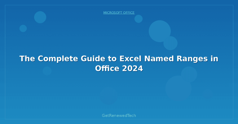 Mamad Rangsaz The Complete Guide to Excel Named Ranges in Office 2024 ...